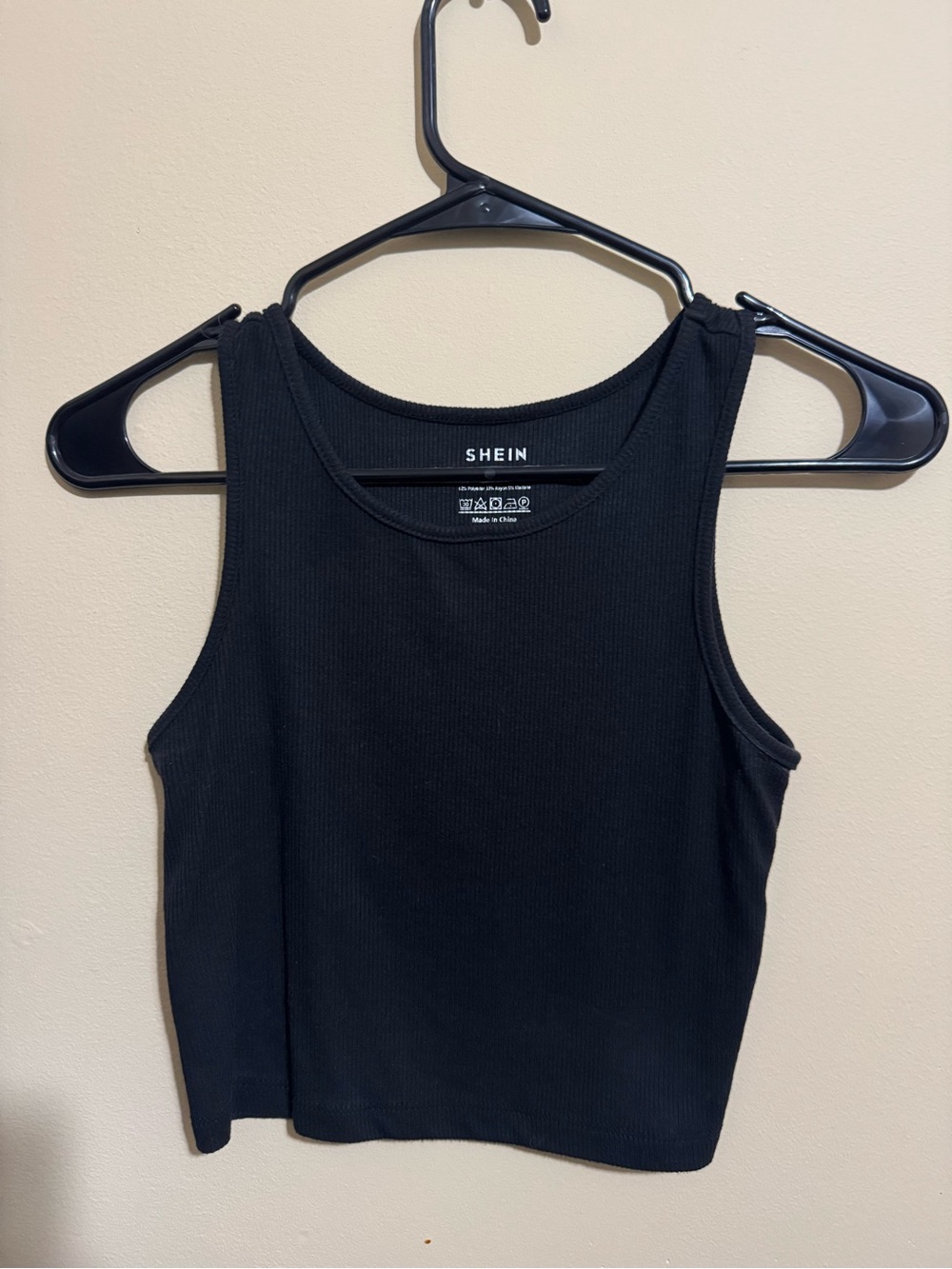 SHEIN Black Tank Crop Top